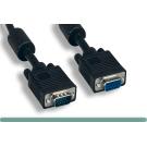 6FT SVGA Cable Monitor UL2919 HD15 Extension Male to Female Black