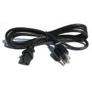 6FT Standard Power Cord Cable Black UL cUL SVT
