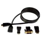 GXQH-06 HDMI Cable Adapter Kit 6FT GoldX