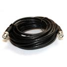25FT BNC Twist On Male to Male RG58 Coax Coaxial Cable Cord 50 Ohm Black A/U