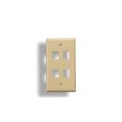 KEYSTONE Wall Plate 4-Hole Ivory