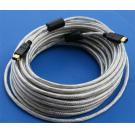 50FT 15M Firewire Cable Silver 6PIN 6PIN
